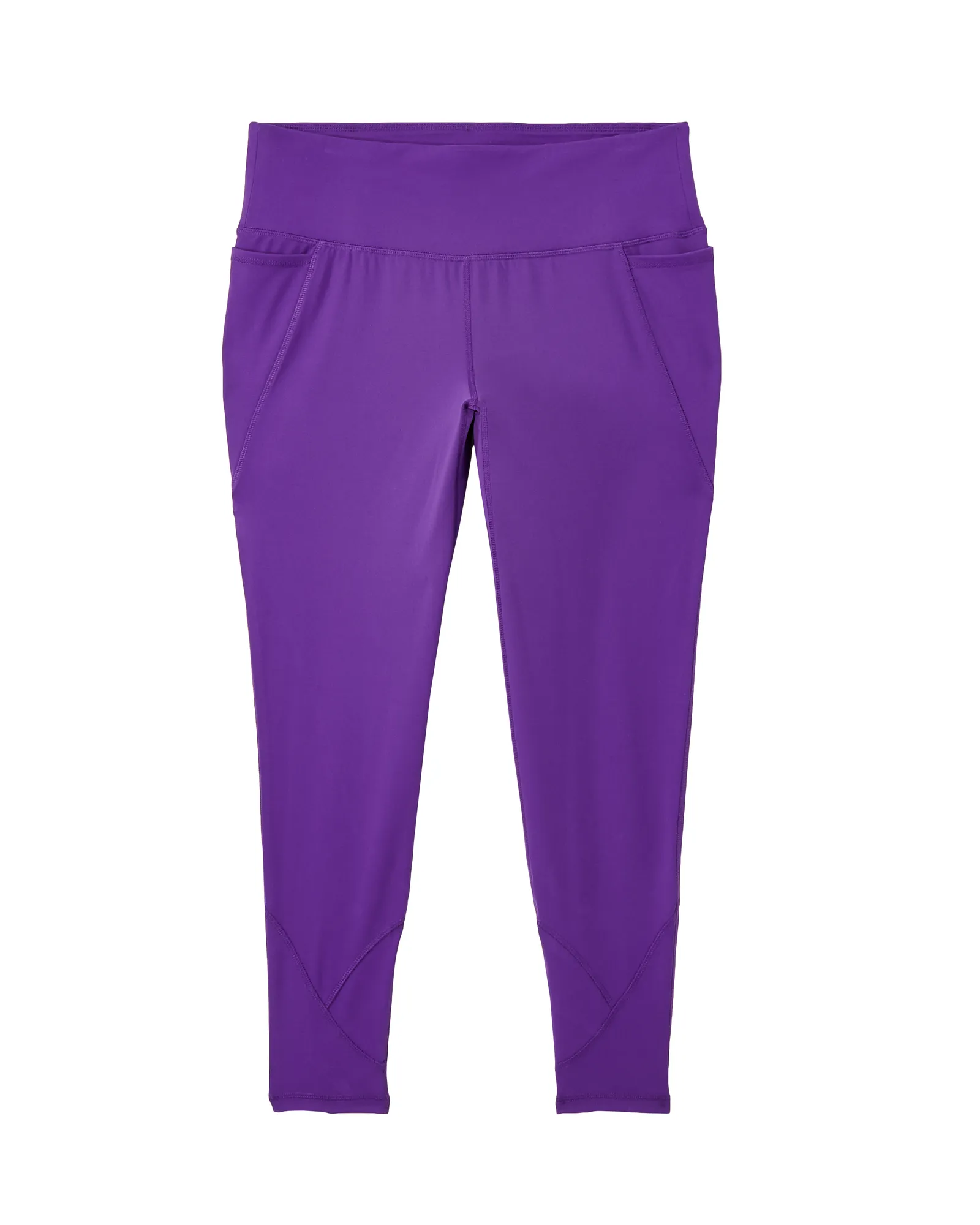 Lowry 7/8 Tights with Lace Up Detail | Purple